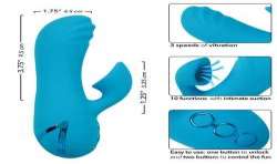CALEXOTICS SUNSET BEACH SEDUCER VIBRADOR Y ESTIMULADOR 10 FUNCIONES AZUL