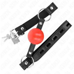 KINK MORDAZA DE BOLA 4 CM TPE ROJO 60 x 2 CM
