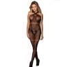 SUBBLIME H3238 BODYSTOCKING DE REJILLA CON TIRANTES DE CUELLO CRUZADOS NEGRO TALLA aNICA