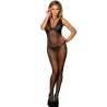 SUBBLIME H3249 BODYSTOCKING CROTCHLESS DE REJILLA TRANSPARENTE NEGRO TALLA aNICA