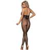 SUBBLIME 951788 BODYSTOCKING LARGO DE REJILLA TIRANTES EN PECHO Y ESPALDA NEGRO TALLA aNICA