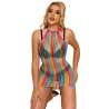 SUBBLIME 952341 BODYSTOCKING DE REJILLA ARCOIRIS TALLA aNICA