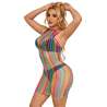 SUBBLIME 952341 BODYSTOCKING DE REJILLA ARCOIRIS TALLA aNICA