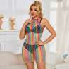 SUBBLIME 952341 BODYSTOCKING DE REJILLA ARCOIRIS TALLA aNICA