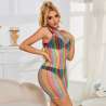 SUBBLIME 952341 BODYSTOCKING DE REJILLA ARCOIRIS TALLA aNICA