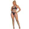 SUBBLIME 952358 BODYSTOCKING DE REJILLA CUELLO HALTER ARCOIRIS TALLA aNICA
