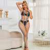 SUBBLIME 952358 BODYSTOCKING DE REJILLA CUELLO HALTER ARCOIRIS TALLA aNICA