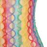 SUBBLIME 952365 BODYSTOCKING DE REJILLA HOMBROS DESCUBIERTOS ARCOIRIS TALLA aNICA