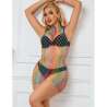 SUBBLIME 952433 BODYSTOCKING DE REJILLA SIN MANGAS CON CUELLO ALTO ARCOIRIS TALLA aNICA