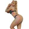 SUBBLIME 952440 BODYSTOCKING DE REJILLA 2 PIEZAS MANGA LARGA ARCOIRIS TALLA aNICA