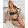 SUBBLIME 952440 BODYSTOCKING DE REJILLA 2 PIEZAS MANGA LARGA ARCOIRIS TALLA aNICA