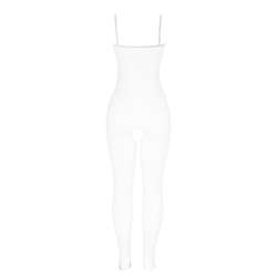 SUBBLIME 951740 BODYSTOCKING CROTCHLESS DE REJILLA CON LAZOS BLANCO TALLA aNICA