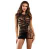 SUBBLIME 952143 BODYSTOCKING DE REJILLA CORTO SIN MANGAS NEGRO TALLA aNICA