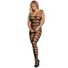 SUBBLIME 951696 BODYSTOCKING CROTCHLESS DE REJILLA CON TIRAS EN HOMBROS NEGRO TALLA aNICA