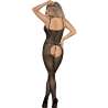 SUBBLIME 951726 BODYSTOCKING CROTCHLESS DE REJILLA ELSTICO NEGRO TALLA aNICA