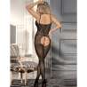 SUBBLIME 951726 BODYSTOCKING CROTCHLESS DE REJILLA ELSTICO NEGRO TALLA aNICA