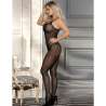 SUBBLIME 951726 BODYSTOCKING CROTCHLESS DE REJILLA ELSTICO NEGRO TALLA aNICA