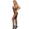 SUBBLIME 951849 BODYSTOCKING DE REJILLA COPA ABIERTA Y CUELLO HALTER NEGRO TALLA aNICA