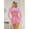 SUBBLIME 952471 BODYSTOCKING DE REJILLA ROSA TALLA aNICA