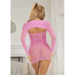 SUBBLIME 952471 BODYSTOCKING DE REJILLA ROSA TALLA aNICA