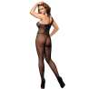 SUBBLIME 952037 BODYSTOCKING DE REJILLA DE UN HOMBRO CON DIAMANTES NEGRO TALLA aNICA