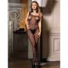 SUBBLIME 952037 BODYSTOCKING DE REJILLA DE UN HOMBRO CON DIAMANTES NEGRO TALLA aNICA