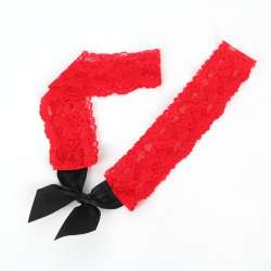 SUBBLIME 952068 VESTIDO CORTO DE REJILLA CON COSTURAS NEGRAS Y ROJAS TALLA aNICA