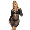 SUBBLIME 952464 BODYSTOCKING DE REJILLA NEGRO TALLA aNICA