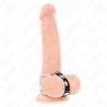 KINK ANILLO PENE METAL DOBLE 38 CM A 5 CM CONECTADOS CON CUERO