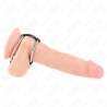 KINK ANILLO PENE METAL DOBLE 38 CM A 5 CM CONECTADOS CON CUERO