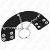 KINK ANILLO PENE 4 CM CADENA 7 CM METAL CON CINTURaN POLIPIEL