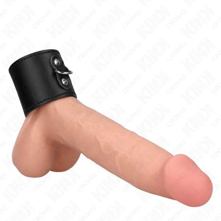 KINK ANILLO PENE CUERO CON CIERRE A PRESIaN 18 X 5 CM