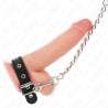 KINK ANILLO PENE CUERO CON CORREA 215 X 2 CM Y CADENA METAL 60 CM