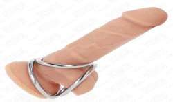KINK ANILLO PENE TRIPLE METAL CROMADO 32 CM A 45 CM