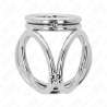 KINK ANILLO PENE TRIPLE METAL CROMADO 38 CM A 5 CM MODELO 1