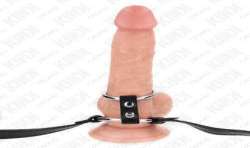 KINK ANILLO PENE DOBLE METAL 38 CM A 5 CM CON CINTURaN DE POLIPIEL 112 CM