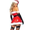 LEG AVENUE DISFRAZ MAMa NOEL SEXY VINILO ROJO L