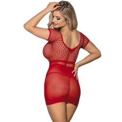 SUBBLIME 951924 VESTIDO DE REJILLA CROCHa CORTO ROJO TALLA aNICA