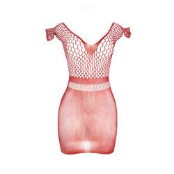 SUBBLIME 951924 VESTIDO DE REJILLA CROCHa CORTO ROJO TALLA aNICA