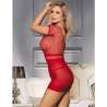 SUBBLIME 951924 VESTIDO DE REJILLA CROCHa CORTO ROJO TALLA aNICA