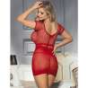 SUBBLIME 951924 VESTIDO DE REJILLA CROCHa CORTO ROJO TALLA aNICA