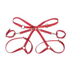 SUBBLIME 953706 ESPOSAS CON CINTURaN BONDAGE ROJO TALLA aNICA