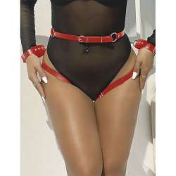 SUBBLIME 953706 ESPOSAS CON CINTURaN BONDAGE ROJO TALLA aNICA