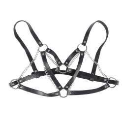 SUBBLIME 953713 CINTURaN DE BONDAGE PUNK HEBILLA METAL NEGRO TALLA aNICA