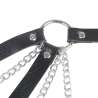 SUBBLIME 953713 CINTURaN DE BONDAGE PUNK HEBILLA METAL NEGRO TALLA aNICA