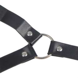 SUBBLIME 953720 PINZAS PARA EL PECHO CON CORREA DE CUERO BONDAGE NEGRO TALLA aNICA