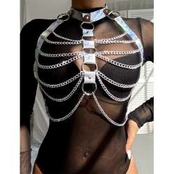 SUBBLIME 953737 ARNaS DE PECHO CON ANILLOS Y CADENAS PLATA TALLA aNICA