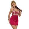 SUBBLIME 954130 BABYDOLL CON DISEaO FLORAL ROJO L XL