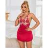 SUBBLIME 954130 BABYDOLL CON DISEaO FLORAL ROJO L XL
