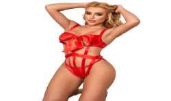SUBBLIME 954468 BODY SEXY CALADO CON LAZO ROJO S M